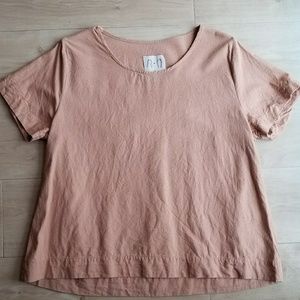 Jamie and the Jones Staple Basic Tee in blush M